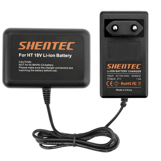 SHENTEC Caricabatterie per batteria Li-ion 18V per Hitachi BSL1815 BSL1830 330068 330557 330067