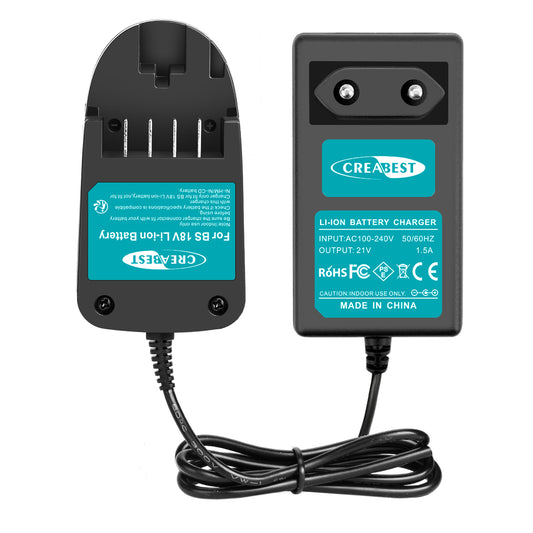 SHENTEC caricabatterie Li-ion 18V per Bosch PST 18 LI PSB 18 LI-2 1600Z00000 1600Z0003U