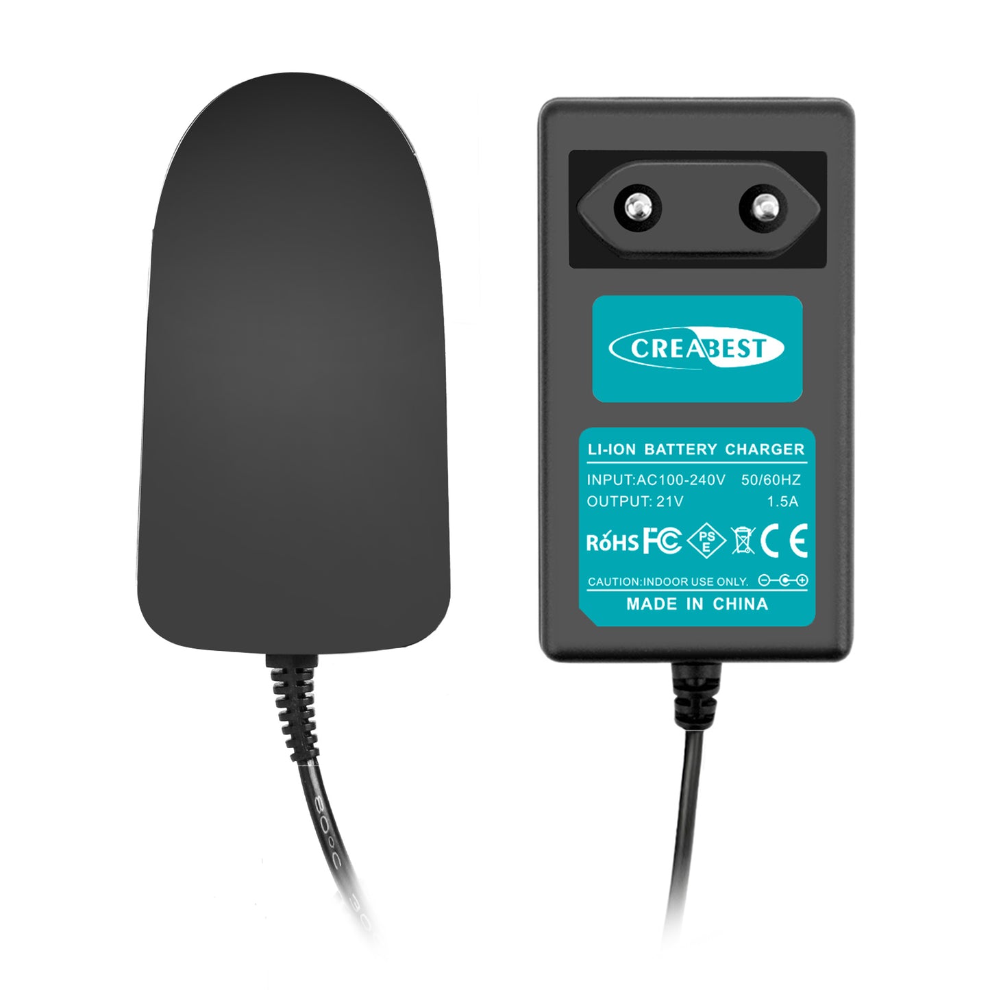 SHENTEC caricabatterie Li-ion 18V per Bosch PST 18 LI PSB 18 LI-2 1600Z00000 1600Z0003U