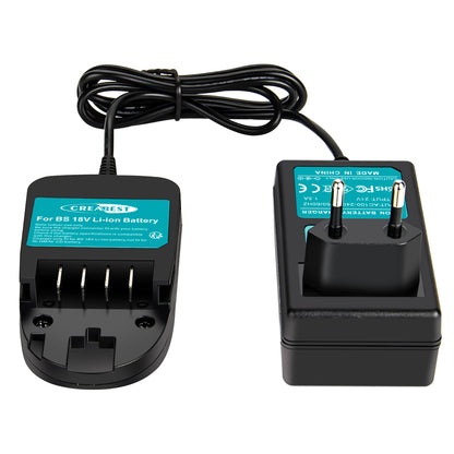 SHENTEC caricabatterie Li-ion 18V per Bosch PST 18 LI PSB 18 LI-2 1600Z00000 1600Z0003U