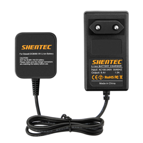 Caricabatterie SHENTEC 7.2V Li-ion per Dewalt DCB080 DCF680N1 DCF682 DCF680G2 DW4390
