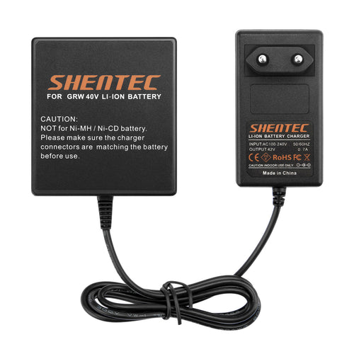 SHENTEC CARICATORE BATTERIE AL LITIO 40V PER GREENWORKS 29472 29282 24322 25302 G-MAX