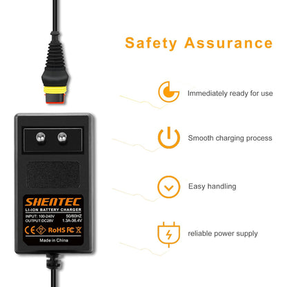 SHENTEC Caricabatterie 28V 1.3A per Husqvarna Automower 105 305 310 Mark II 315 Mark II, 315 Mark II, Robot tosaerba
