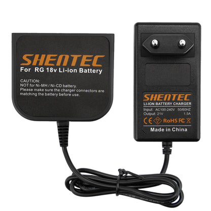 SHENTEC Caricabatterie agli ioni di litio 18V per AEG M1830R B1820R L1815R B1830R BUS18X B1814G BX18