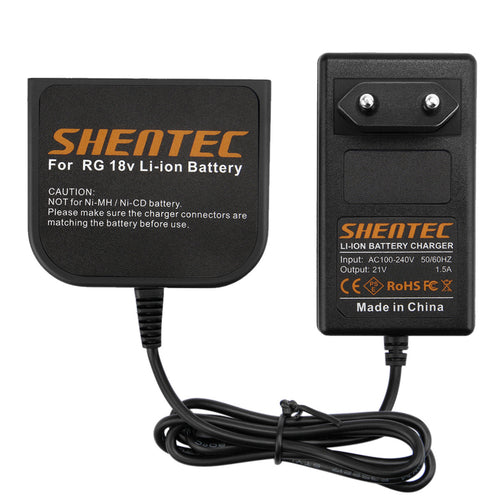 SHENTEC Caricabatterie agli ioni di litio 18V per AEG M1830R B1820R L1815R B1830R BUS18X B1814G BX18