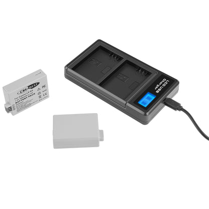 2× Batteria LP-E5 1800mAh per Canon EOS 450D 500D 1000D Rebel T1i Xs Kiss X3 X2