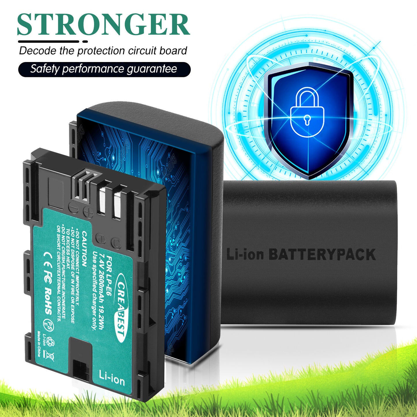 2xLP-E6 LP-E6N Batteria+Caricabatterie Doppio per Canon EOS 90D 5D Mark III IV 80D 60D 70D