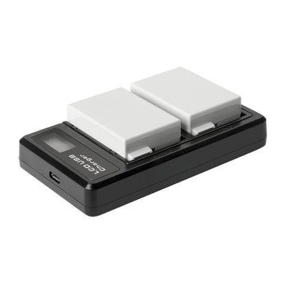 SHENTEC 2x BATTERIA LP-E8 + CARICABATTERIE DOPPIO PER CANON EOS 550D 600D 650D 700D KISS T2I X4 X5