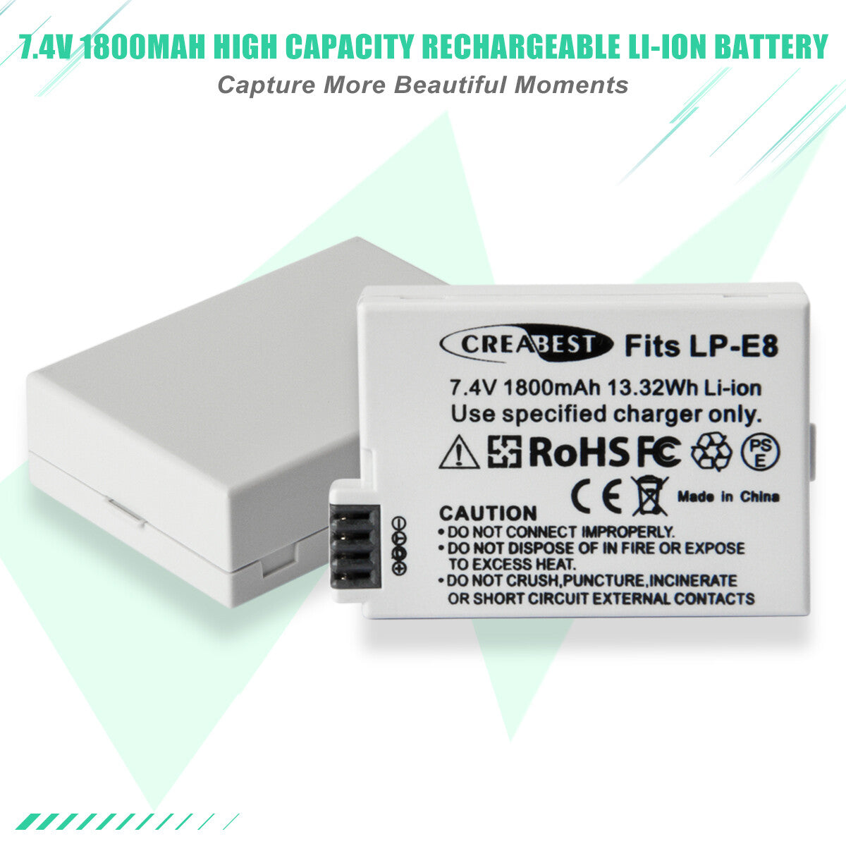 SHENTEC 2x BATTERIA LP-E8 + CARICABATTERIE DOPPIO PER CANON EOS 550D 600D 650D 700D KISS T2I X4 X5