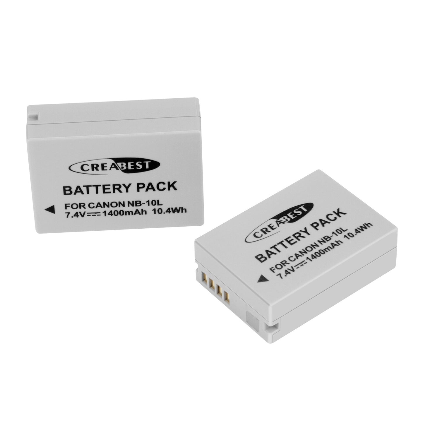 2x Batteria NB-10L+Caricabatterie Per Canon PowerShot G15 G16 G1X SX50HS SX60HS SX40HS