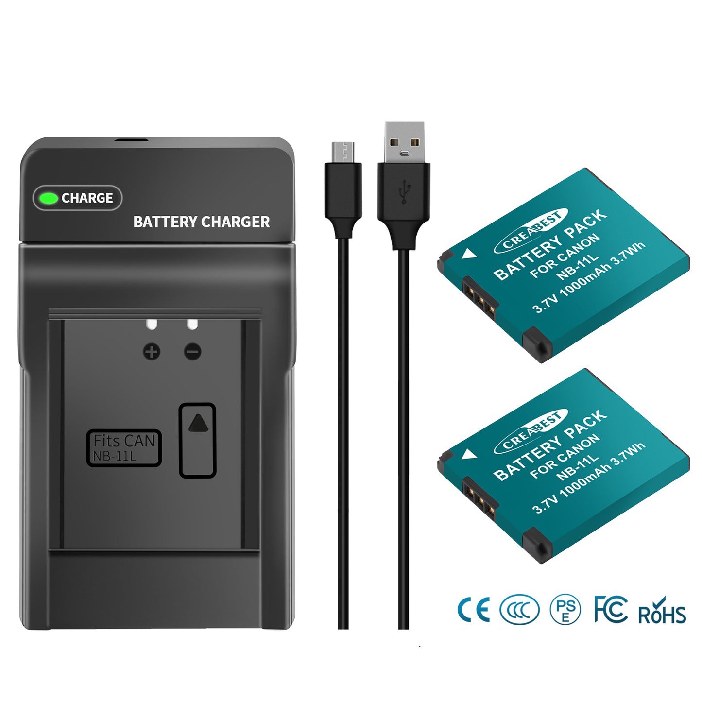 2x Batterie NB-11L/11LH + Caricabatterie Per Canon SX410 SX420 SX430 IS IXUS 180 185 190