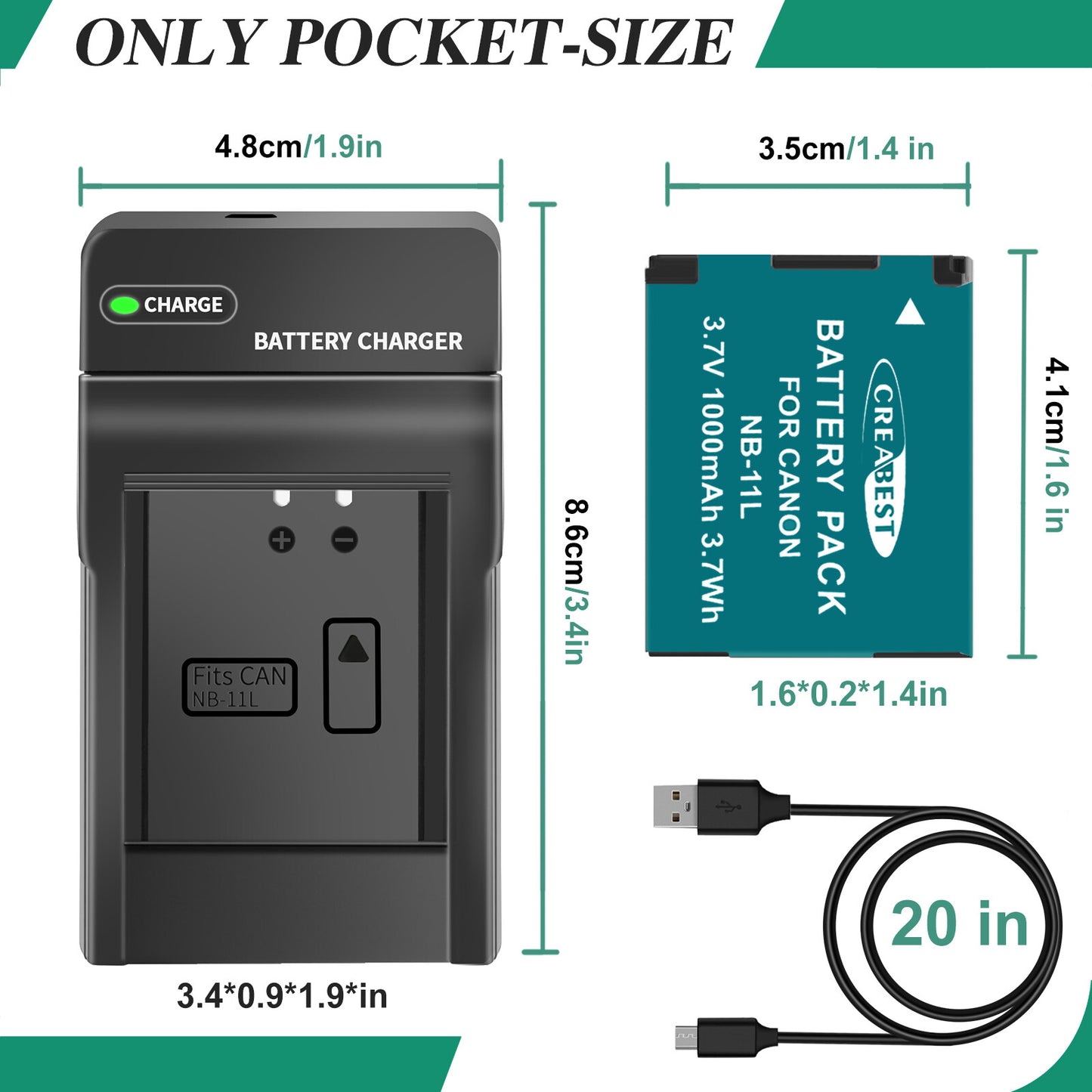 2x Batterie NB-11L/11LH + Caricabatterie Per Canon SX410 SX420 SX430 IS IXUS 180 185 190