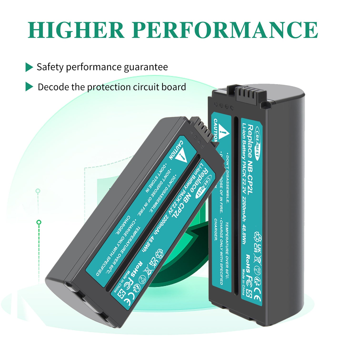 Batteria 22.2V NB-CP1L per Canon Selphy CP1200 CP1300 CP1500 CP-910 NB-CP2L CP2LH