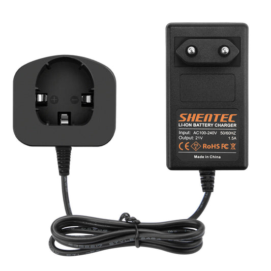 SHENTEC Caricabatterie 18V per RYOBI BPL18151/P105/P106/P108/P102/CMD-1802/CMI-1802