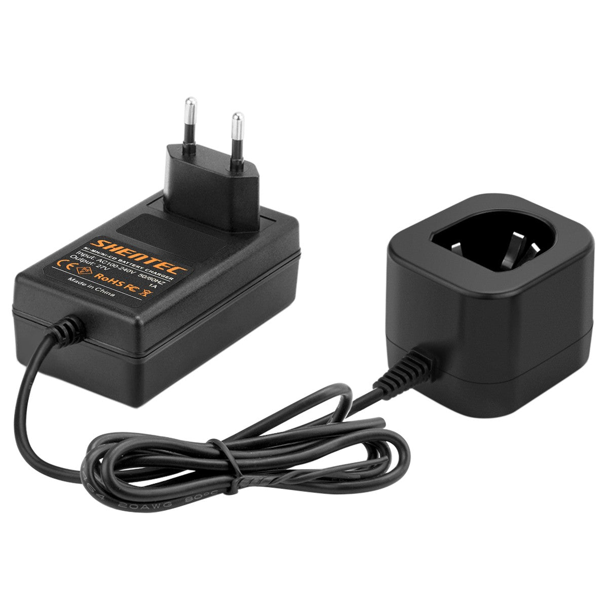 Caricabatterie SHENTEC per batterie Panasonic 7,2V-18V Ni-MH/Ni-Cd EY9106B EY9200 EY9001 EY9005B