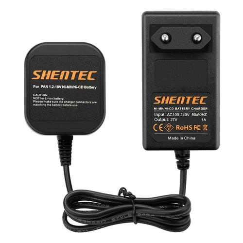 Caricabatterie SHENTEC per batterie Panasonic 7,2V-18V Ni-MH/Ni-Cd EY9106B EY9200 EY9001 EY9005B