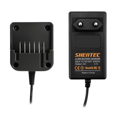 SHENTEC Caricabatterie 36V Li-ion Per Batterie Worx WA3734 WA3536 WG268E WG568E WG168E WG368E WG776E