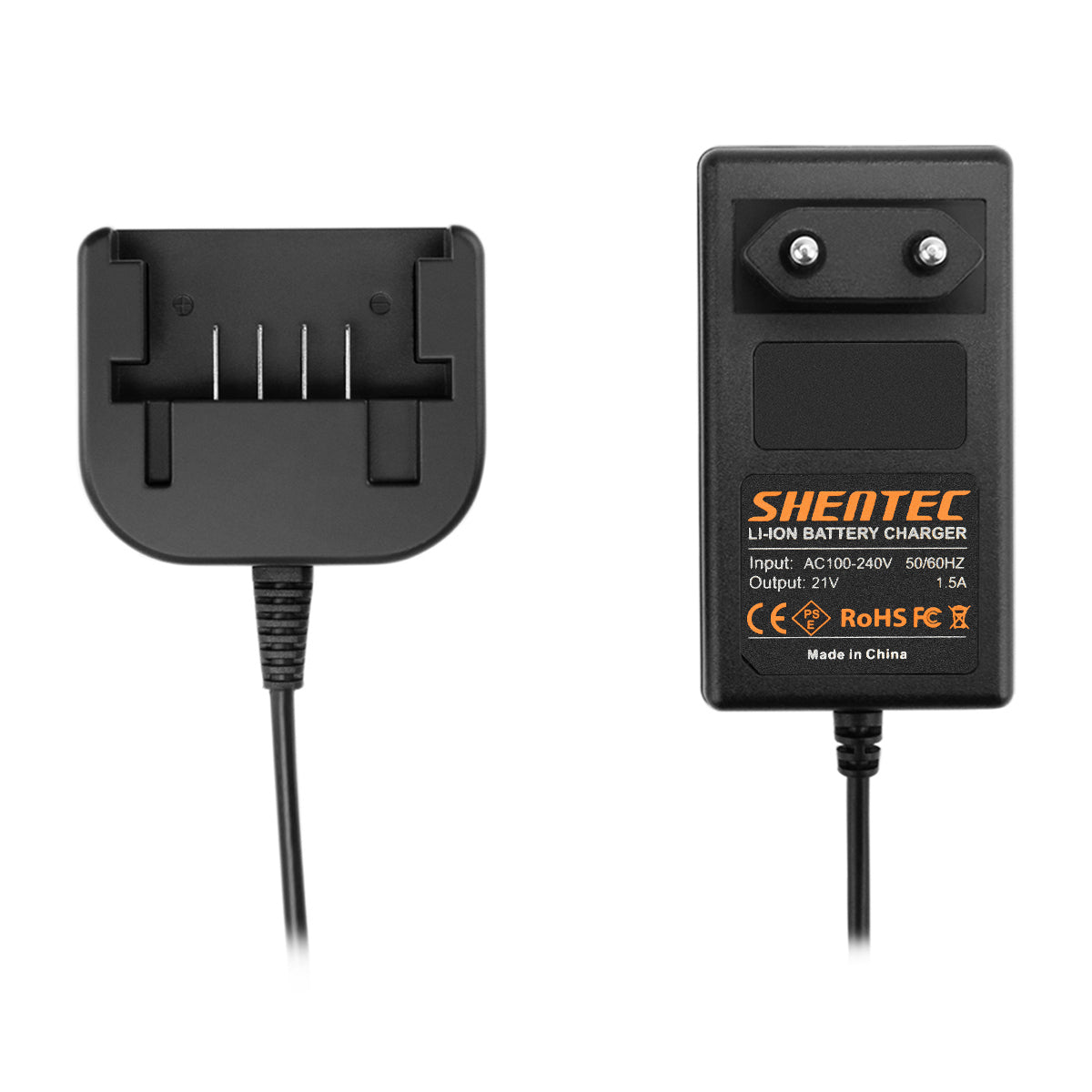 SHENTEC Caricabatterie Li-ion per Worx 20V WX678 WG259 WX390.1 WX393.3 WG549E.9 WA3551.1