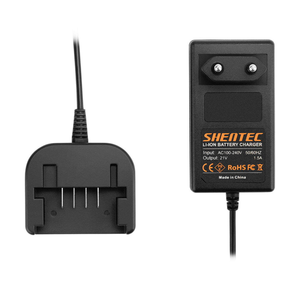 SHENTEC Caricabatterie Li-ion per Worx 20V WX678 WG259 WX390.1 WX393.3 WG549E.9 WA3551.1