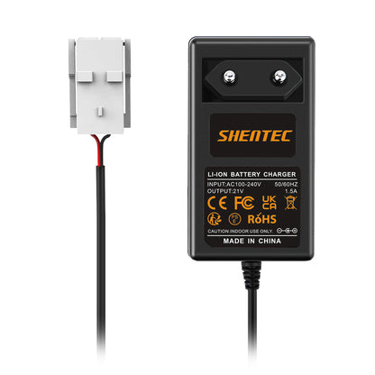 Caricabatterie Li-ion 20V SHENTEC per Worx 50032492 50032774 WA3230 WA3231 WR105SI