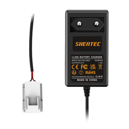 Caricabatterie Li-ion 20V SHENTEC per Worx 50032492 50032774 WA3230 WA3231 WR105SI