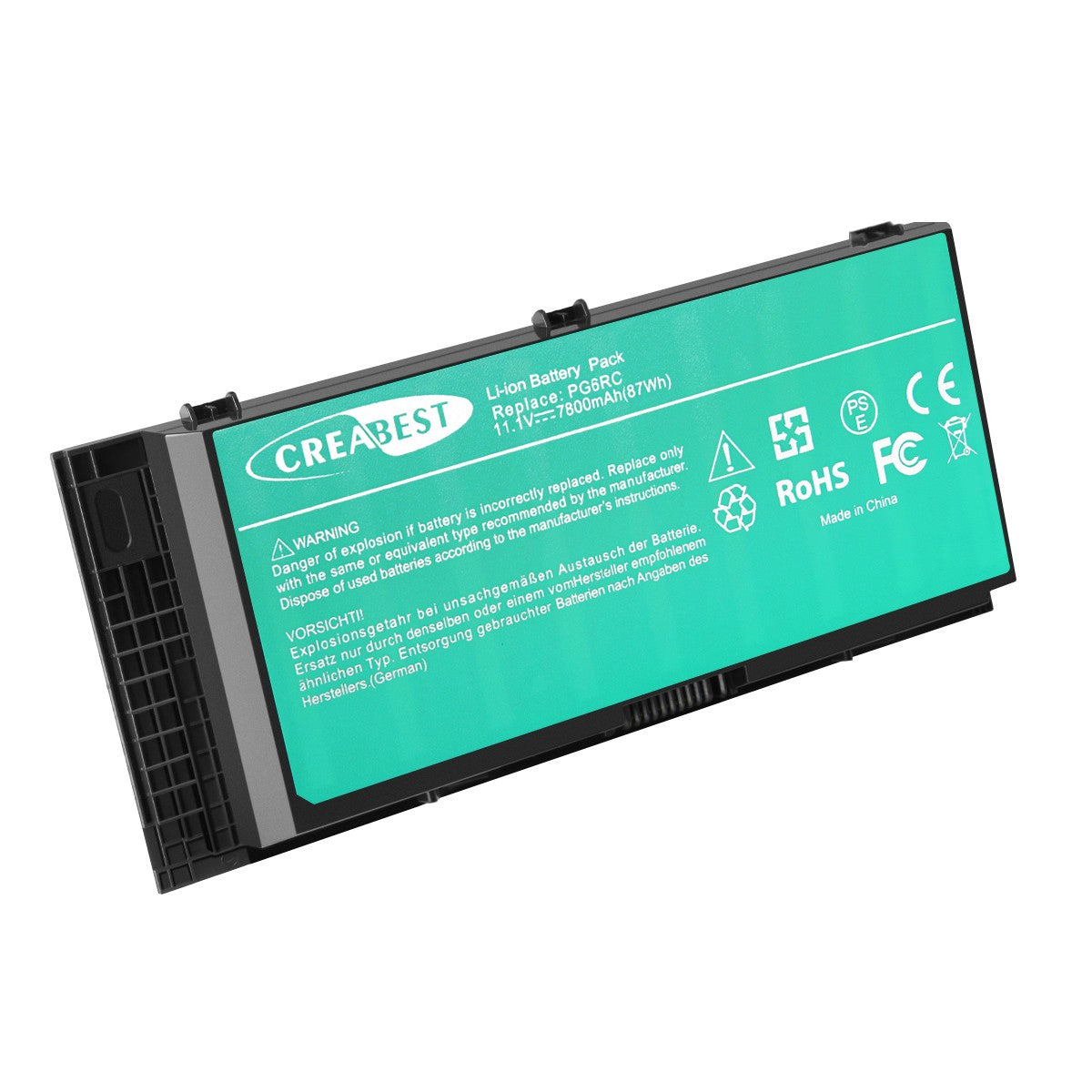 Batteria 7.8Ah X57F1 86Wh per Dell Precision M4600 M4700 M6600 M4800 451-11744 FV993
