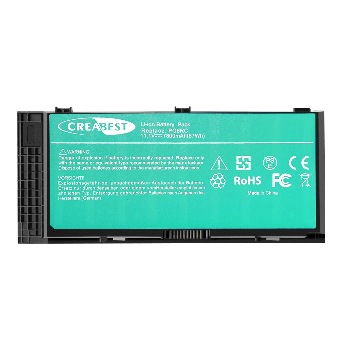 Batteria 7.8Ah X57F1 86Wh per Dell Precision M4600 M4700 M6600 M4800 451-11744 FV993