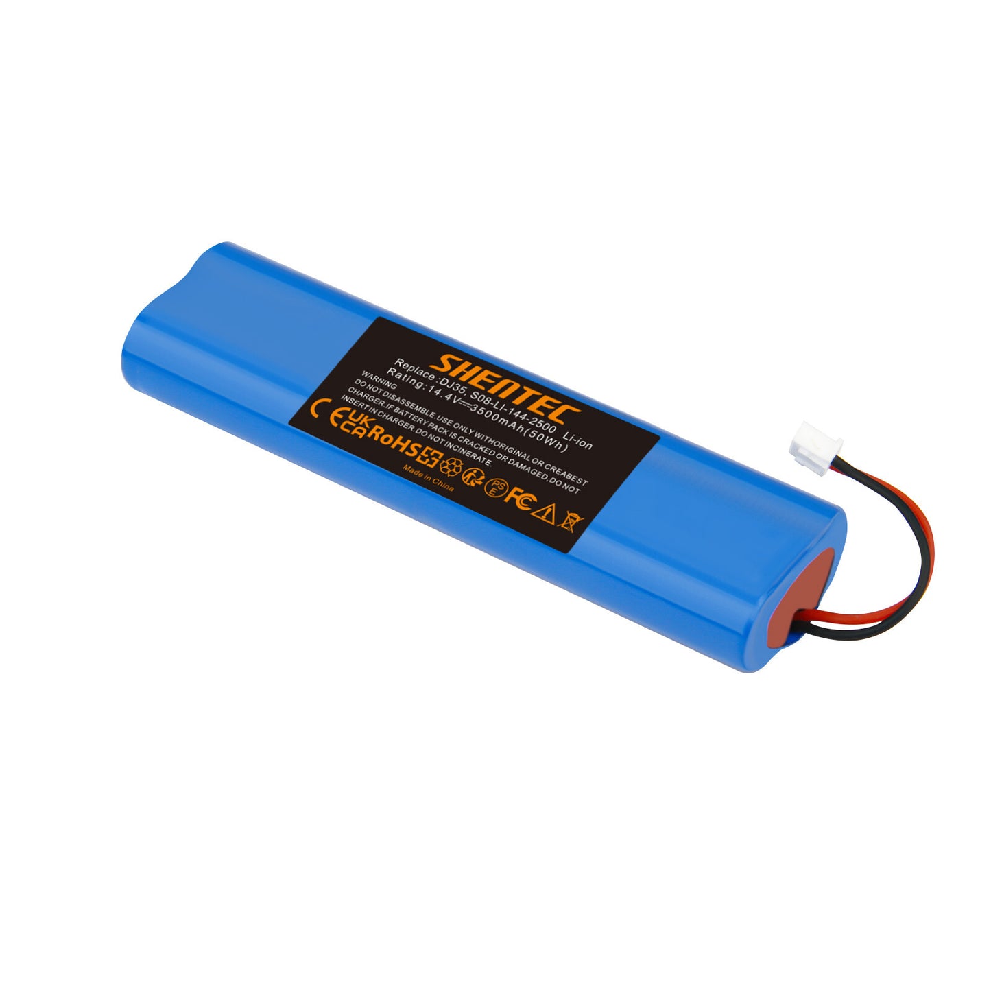 SHENTEC Batteria Li-ion 3500mAh 14.4V per Ecovacs Deebot DJ35 DJ36 DK35 DK36 DK520 DN520