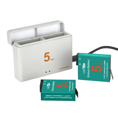 2x Batterie+Caricabatterie Per DJI Osmo Action 5 Pro Action 4 Action 3