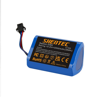 SHENTEC 3.5Ah 10.8V Li-Ion Batteria di Ricambio per Ecovacs DA60-Darfon ZJ1450 Ecovacs D36A D36B DA60