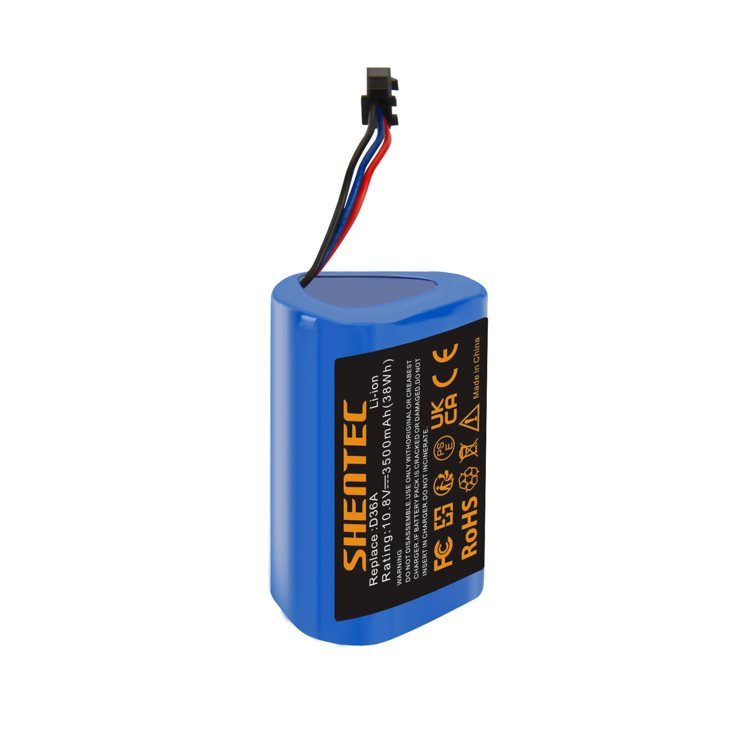 SHENTEC 3.5Ah 10.8V Li-Ion Batteria di Ricambio per Ecovacs DA60-Darfon ZJ1450 Ecovacs D36A D36B DA60