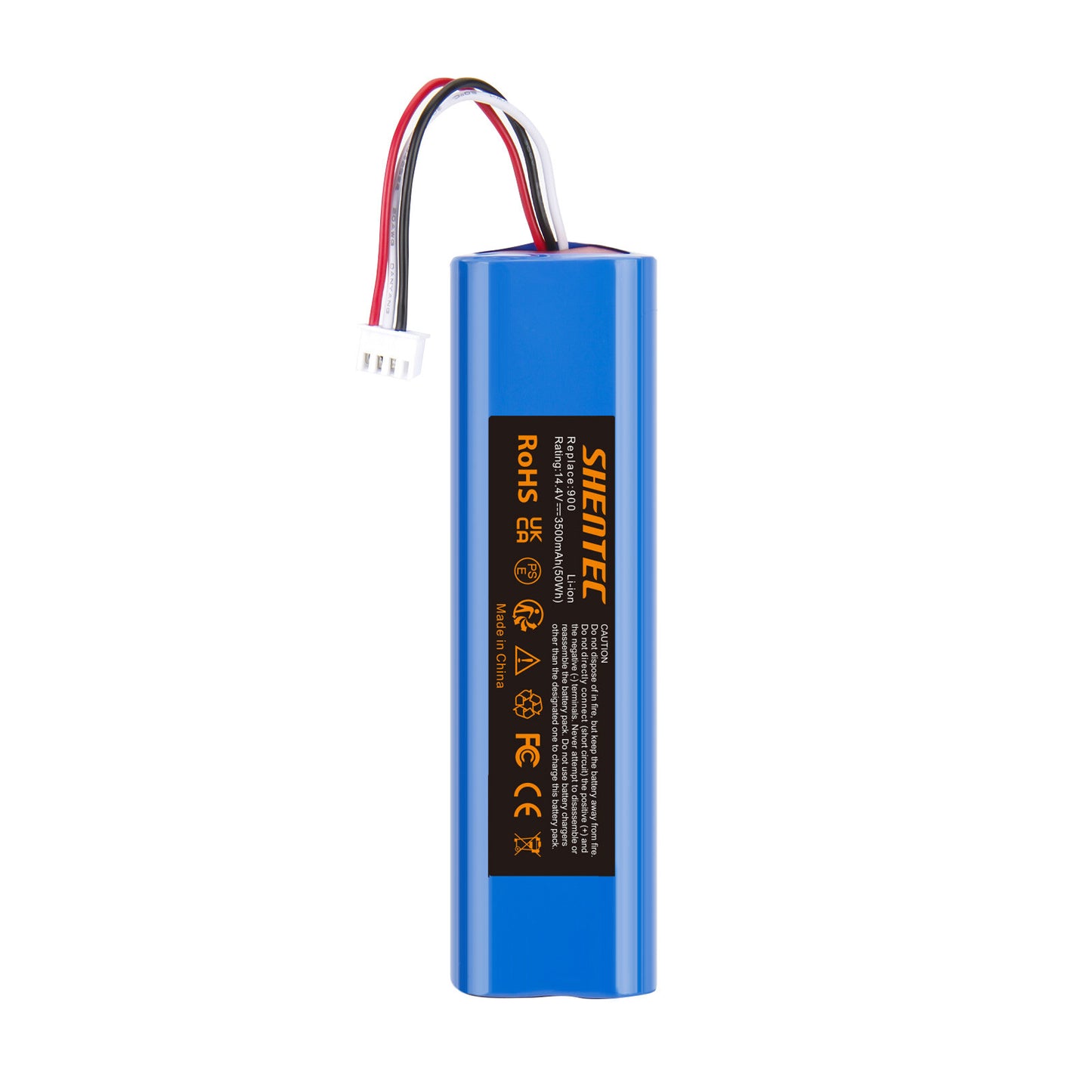 SHENTEC Batteria di ricambio Li-ion 3.5Ah 14,4V per Ecovacs Deebot Ozmo 900 901 905 920 S01-LI-148-2600