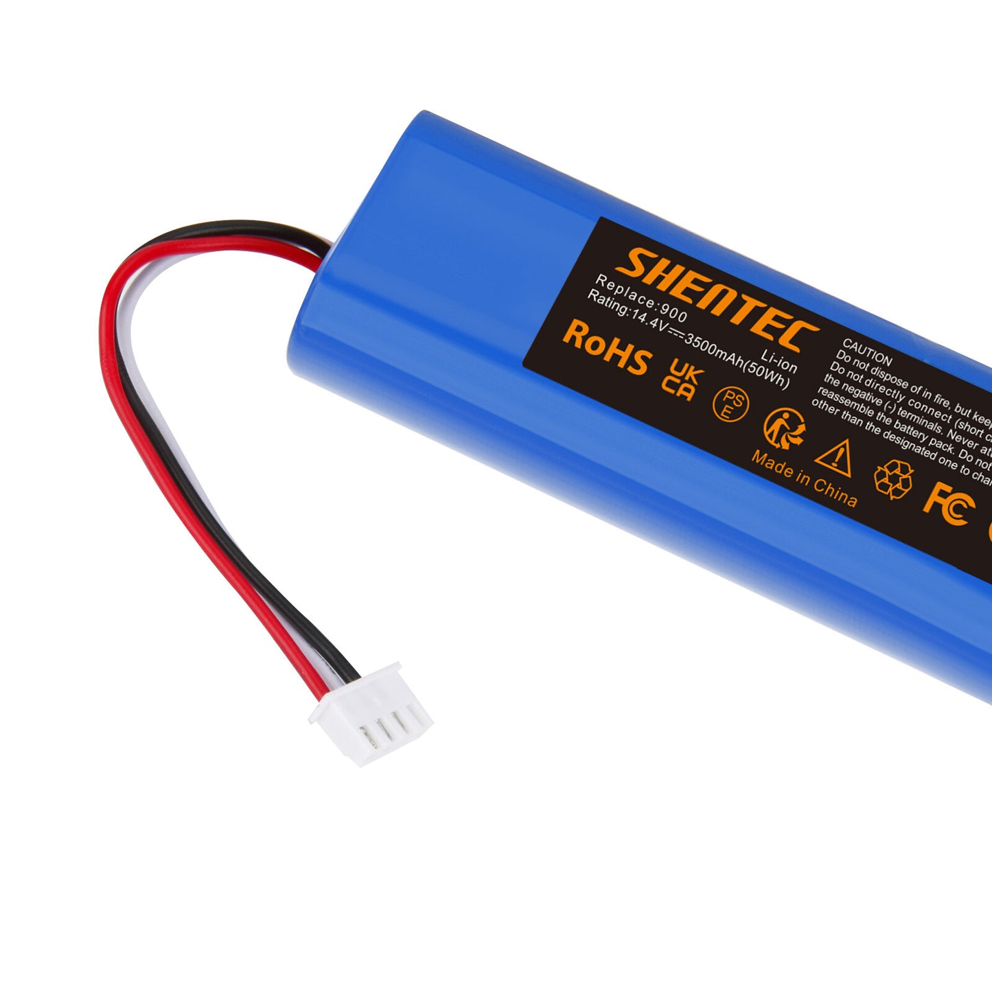 SHENTEC Batteria di ricambio Li-ion 3.5Ah 14,4V per Ecovacs Deebot Ozmo 900 901 905 920 S01-LI-148-2600