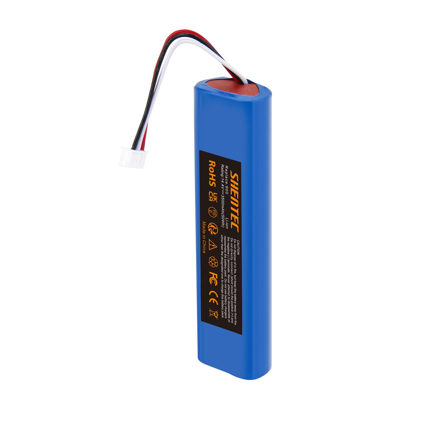 SHENTEC Batteria di ricambio Li-ion 3.5Ah 14,4V per Ecovacs Deebot Ozmo 900 901 905 920 S01-LI-148-2600