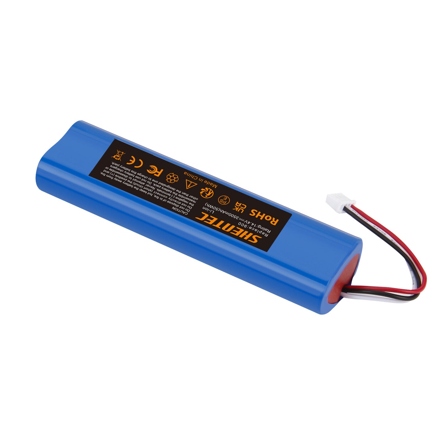 SHENTEC Batteria di ricambio Li-ion 3.5Ah 14,4V per Ecovacs Deebot Ozmo 900 901 905 920 S01-LI-148-2600