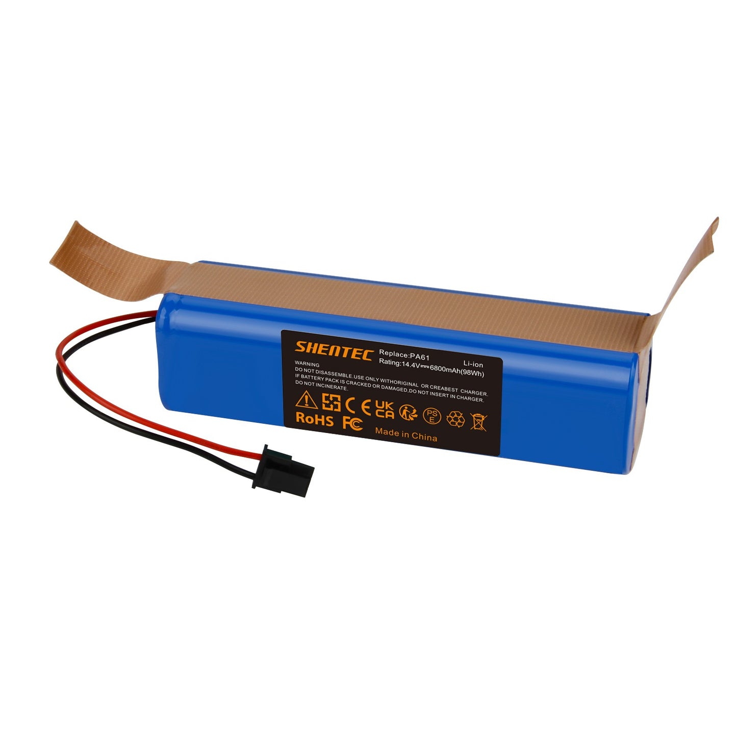 SHENTEC 14.4V 6.8Ah Batteria Sostitutiva per Eufy RoboVac X8 T226X, X8 Pro, X8Hybrid, Sostituisce PA61