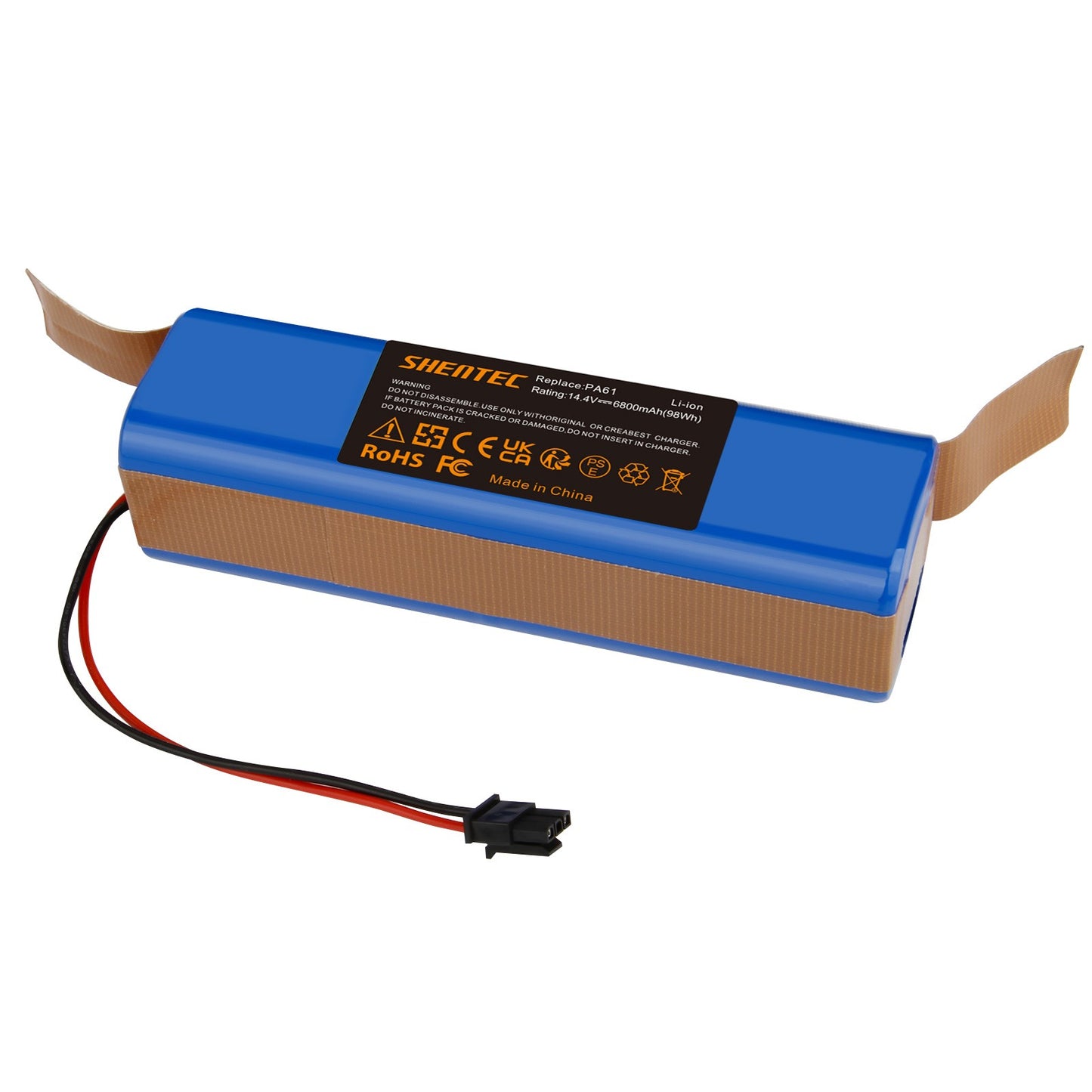 SHENTEC 14.4V 6.8Ah Batteria Sostitutiva per Eufy RoboVac X8 T226X, X8 Pro, X8Hybrid, Sostituisce PA61