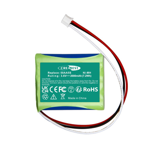 Batteria sostitutiva Ni-MH 50AA5S 3.6V 2000mAh per Tonies Toniebox Musicbox Soundbox