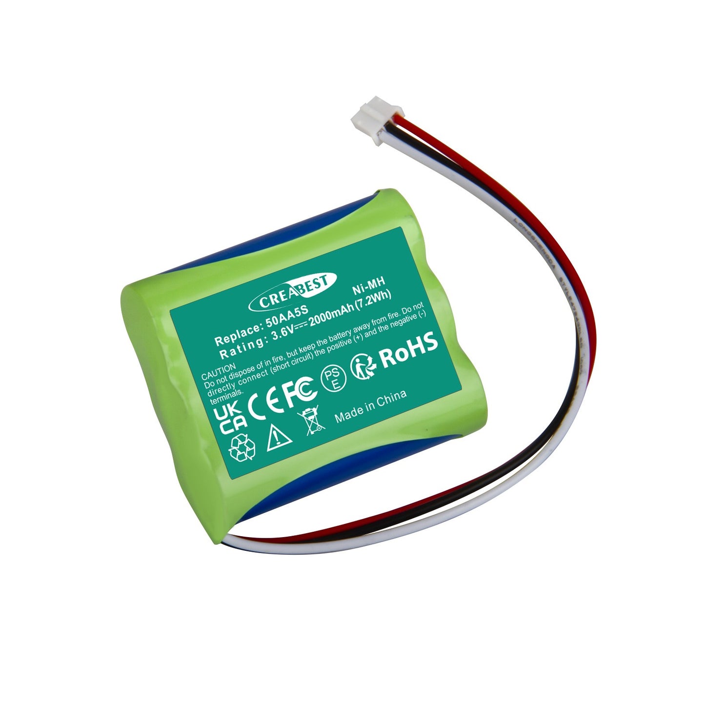 3.6V 2000mAh Ni-MH Batteria di Ricambio per Tonies Toniebox Musicbox Soundbox 50AA5S