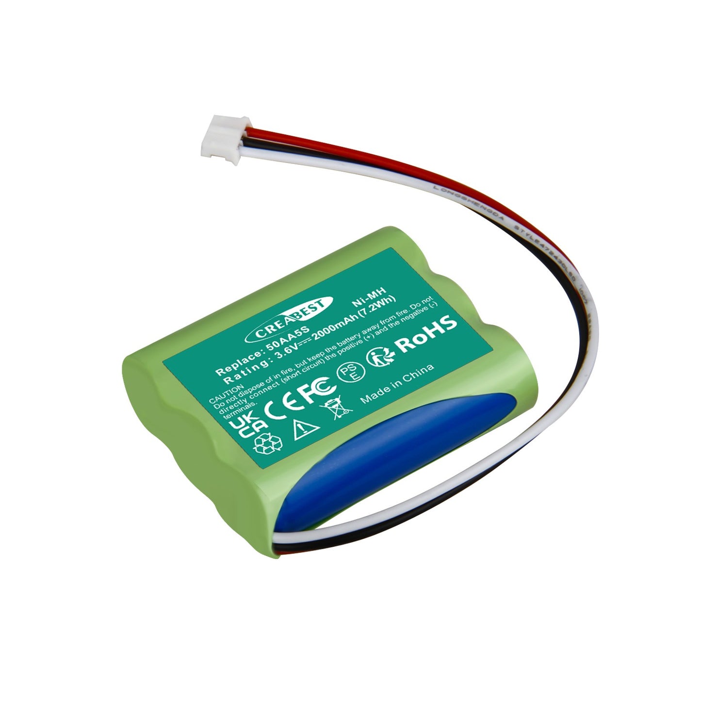 Batteria sostitutiva Ni-MH 50AA5S 3.6V 2000mAh per Tonies Toniebox Musicbox Soundbox