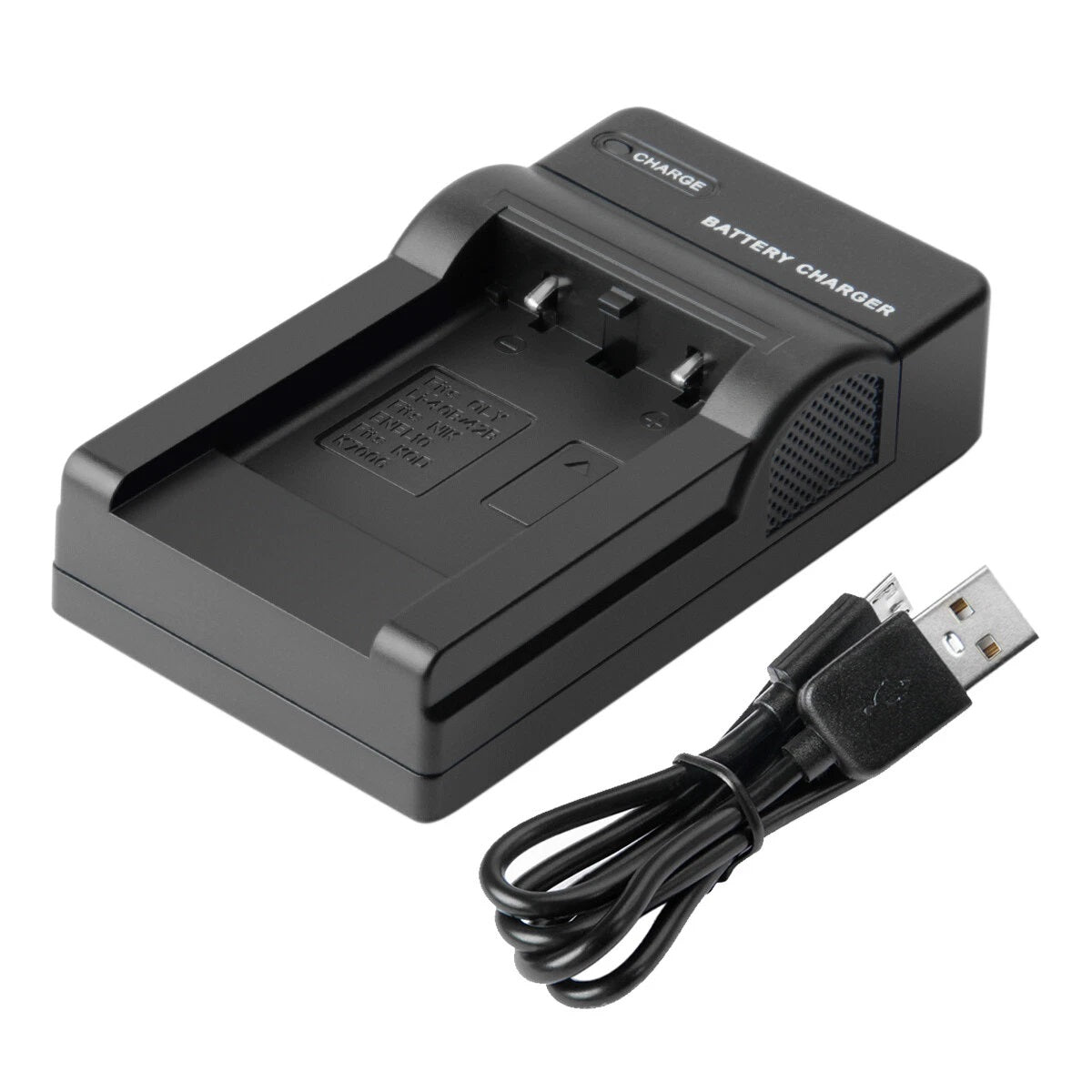 SHENTEC Batteria 3.6V 1200mAh per Fujifilm NP-45 Olympus Nikon EN-EL10 + Caricabatterie