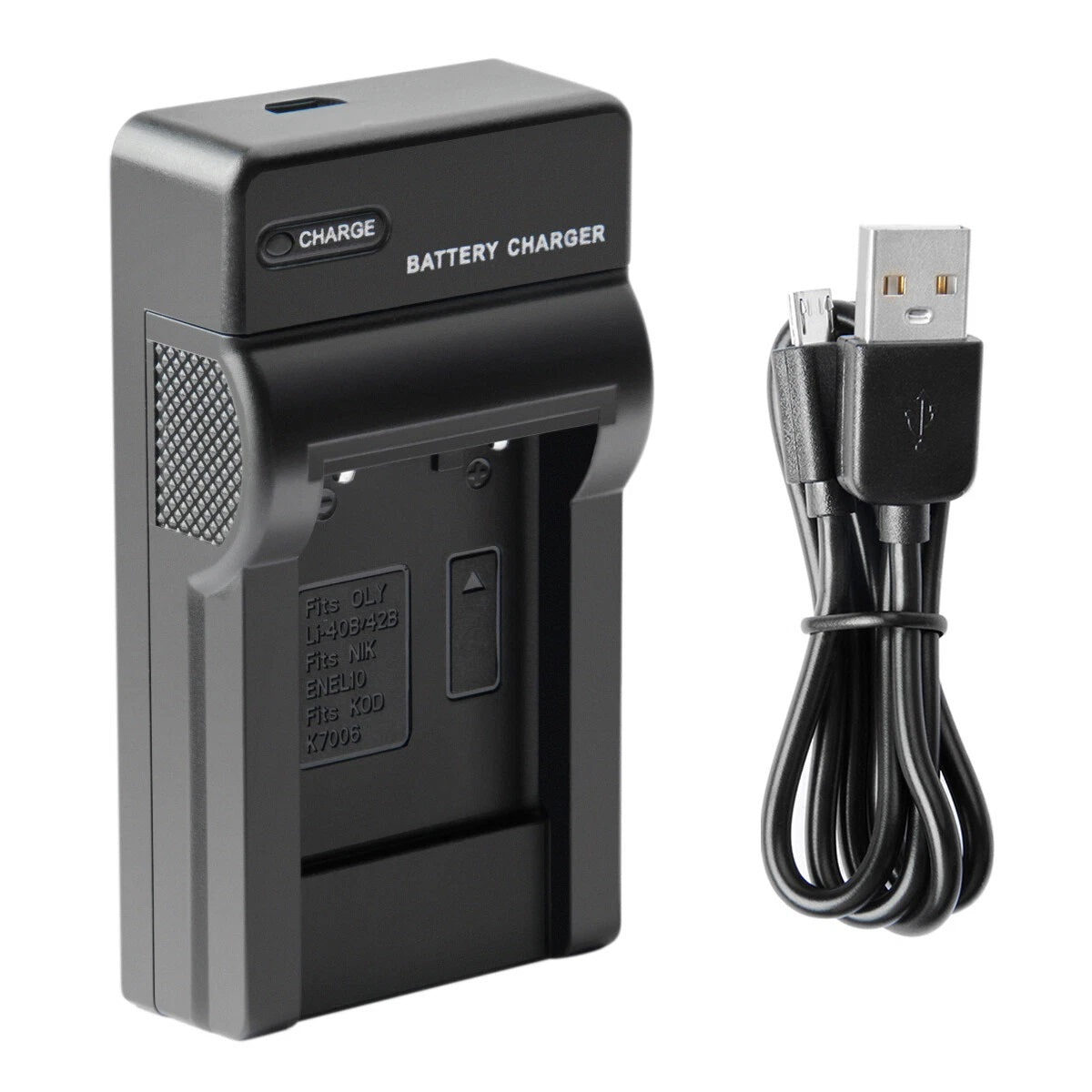 SHENTEC Batteria 3.6V 1200mAh per Fujifilm NP-45 Olympus Nikon EN-EL10 + Caricabatterie