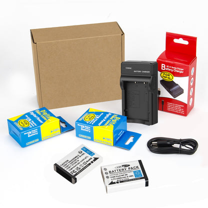 2x NP-95 NP95 3.7V Batteria+Caricabatterie per Fujifilm Finepix F30 F31 F31fd X100 X100s