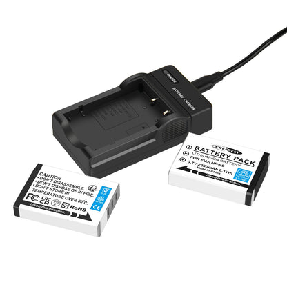 2x NP-95 NP95 3.7V Batteria+Caricabatterie per Fujifilm Finepix F30 F31 F31fd X100 X100s