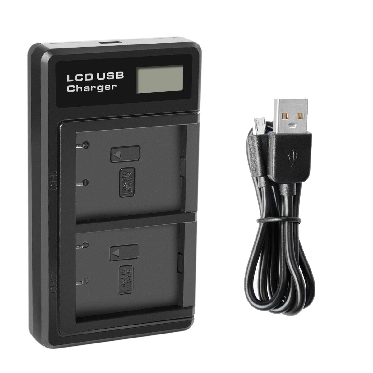 2x Batteria NP-W126 W126S+Caricabatterie Per Fujifilm Fuji X-E1 X-E2 X-E2S X-T10 X-T20