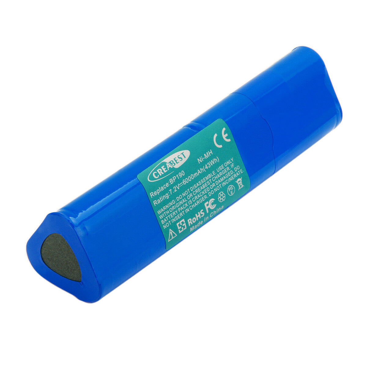 Batteria sostitutiva Ni-MH 7,2V 6Ah per Fluke BP190 B11432 Scopemeter 192 192B 196 196B 196C