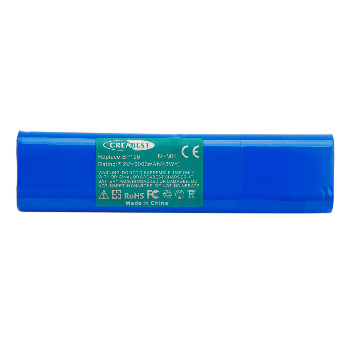 Batteria sostitutiva Ni-MH 7,2V 6Ah per Fluke BP190 B11432 Scopemeter 192 192B 196 196B 196C