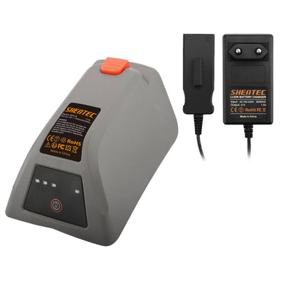 Batteria 18V 3500mAh + caricabatterie per Gardena 8025-20 Comfort avvolgitubo a muro 35 roll-up 008A231