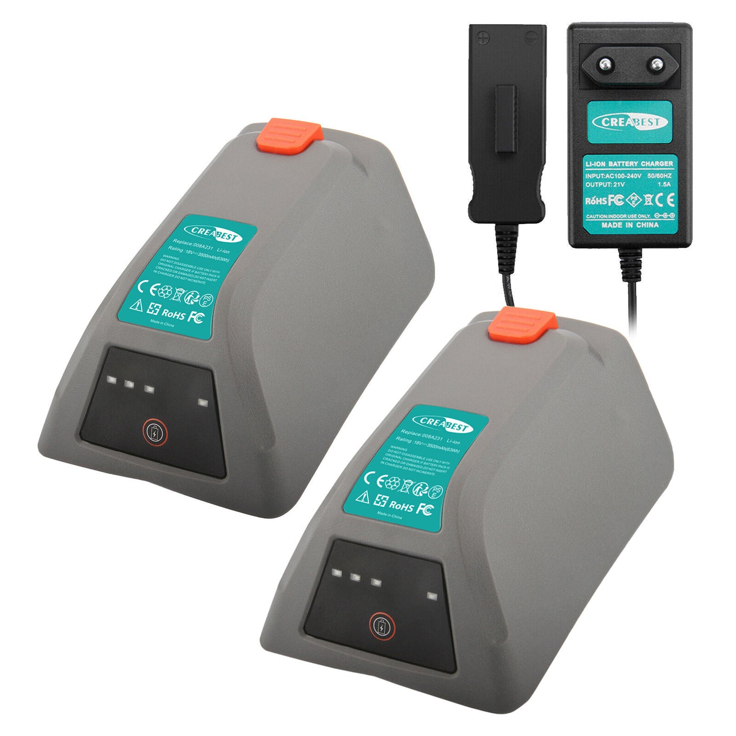 Batteria di ricambio Li-ion 3.5Ah 18V per Gardena 18V 8025-20 Comfort avvolgitubo a parete 008A231 DHL