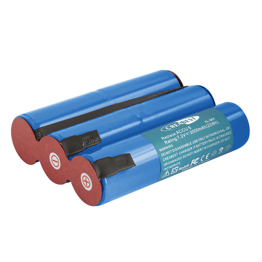 SHENTEC 3000mAh 7.2V Ni-MH Batteria per cesoie da siepe Gardena Accu 6 Battery 6 Grass Shears ST 6